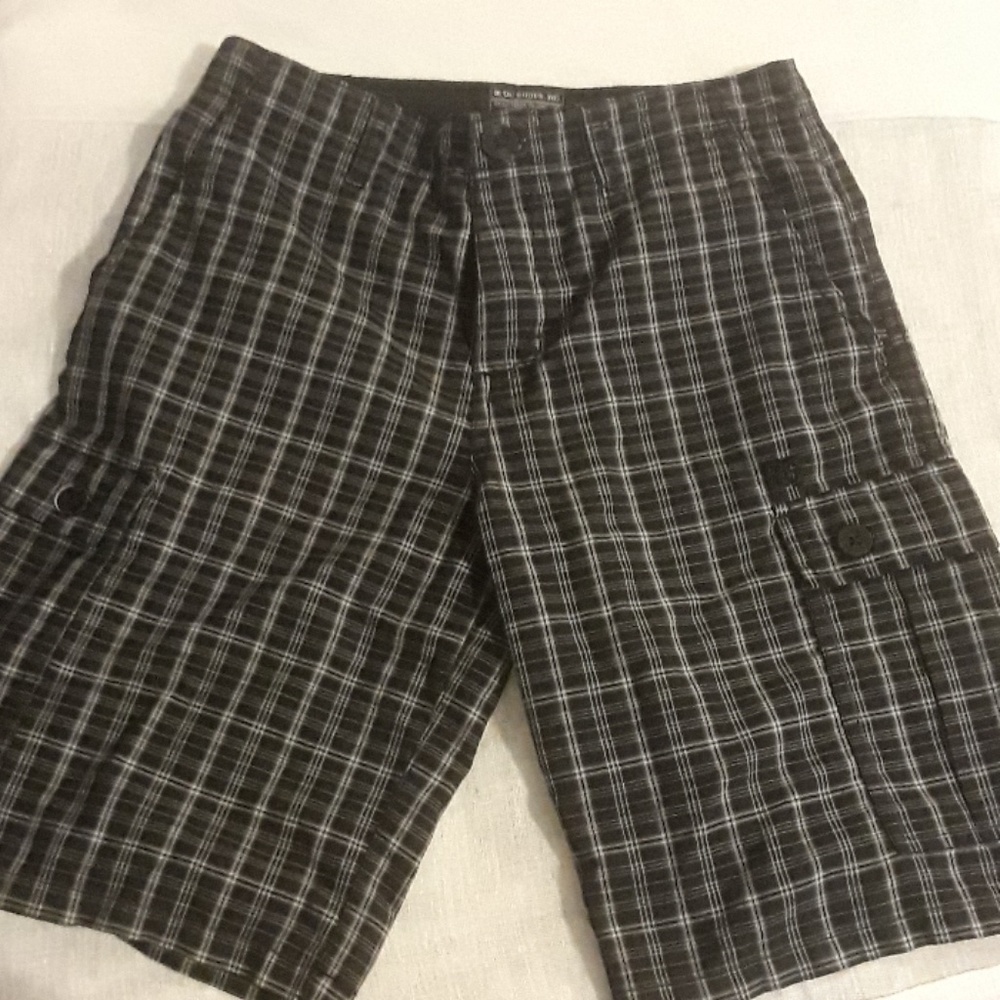 Plaid DC boy shorts